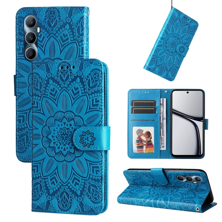 Embossed Sunflower Leather Phone Case, For Realme C67 4G Global, For Realme C67 Global / 11 5G Taiwan Version, For Realme 11 4G Global, For Realme C53 / Narzo N53, For Realme 11, For Realme 11 Pro / 11 Pro+, For Realme C65 4G, For Realme C55           ...