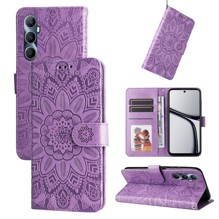 Embossed Sunflower Leather Phone Case, For Realme C67 4G Global, For Realme C67 Global / 11 5G Taiwan Version, For Realme 11 4G Global, For Realme C53 / Narzo N53, For Realme 11, For Realme 11 Pro / 11 Pro+, For Realme C65 4G, For Realme C55           ...