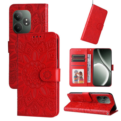 Embossed Sunflower Leather Phone Case, For Realme 16 Pro+ 5G, For Realme 16 Pro 5G, For Realme 15x 5G India / Realme C85 5G, For Realme C85 Pro 4G, For Realme 15T 5G, For Realme Narzo 80 Lite 4G / C71 India, For Realme 15 5G / Realme 15 Pro 5G         ...