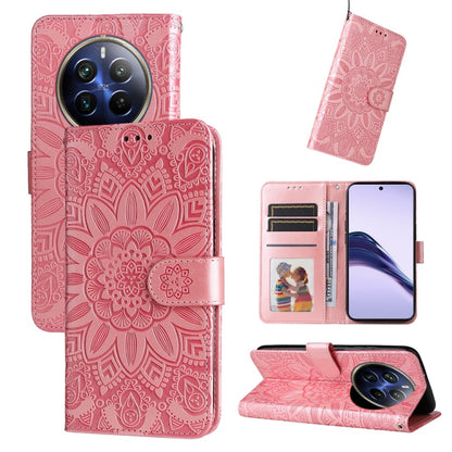 Embossed Sunflower Leather Phone Case, For Realme 16 Pro+ 5G, For Realme 16 Pro 5G, For Realme 15x 5G India / Realme C85 5G, For Realme C85 Pro 4G, For Realme 15T 5G, For Realme Narzo 80 Lite 4G / C71 India, For Realme 15 5G / Realme 15 Pro 5G         ...