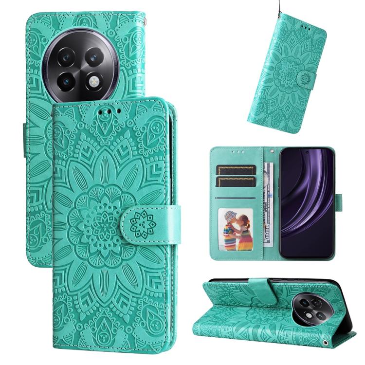 Embossed Sunflower Leather Phone Case, For Realme 16 Pro+ 5G, For Realme 16 Pro 5G, For Realme 15x 5G India / Realme C85 5G, For Realme C85 Pro 4G, For Realme 15T 5G, For Realme Narzo 80 Lite 4G / C71 India, For Realme 15 5G / Realme 15 Pro 5G         ...