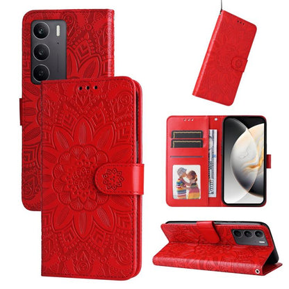 Embossed Sunflower Leather Phone Case, For Realme 16 Pro+ 5G, For Realme 16 Pro 5G, For Realme 15x 5G India / Realme C85 5G, For Realme C85 Pro 4G, For Realme 15T 5G, For Realme Narzo 80 Lite 4G / C71 India, For Realme 15 5G / Realme 15 Pro 5G         ...