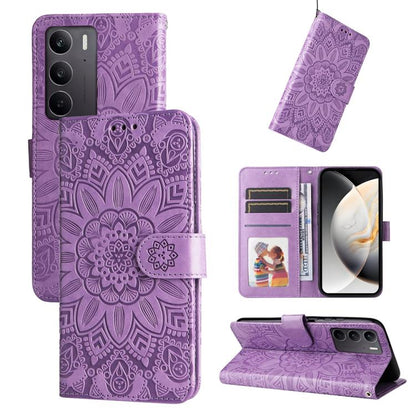 Embossed Sunflower Leather Phone Case, For Realme 16 Pro+ 5G, For Realme 16 Pro 5G, For Realme 15x 5G India / Realme C85 5G, For Realme C85 Pro 4G, For Realme 15T 5G, For Realme Narzo 80 Lite 4G / C71 India, For Realme 15 5G / Realme 15 Pro 5G         ...
