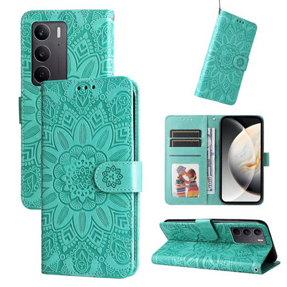 Embossed Sunflower Leather Phone Case, For Realme 16 Pro+ 5G, For Realme 16 Pro 5G, For Realme 15x 5G India / Realme C85 5G, For Realme C85 Pro 4G, For Realme 15T 5G, For Realme Narzo 80 Lite 4G / C71 India, For Realme 15 5G / Realme 15 Pro 5G         ...