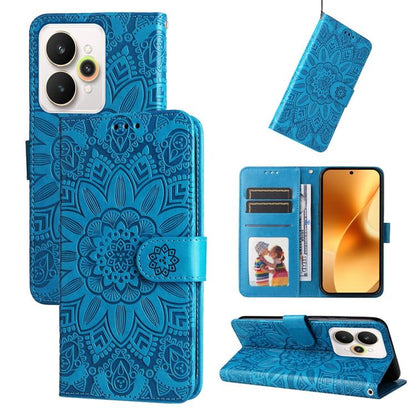 Embossed Sunflower Leather Phone Case, For Realme 16 Pro+ 5G, For Realme 16 Pro 5G, For Realme 15x 5G India / Realme C85 5G, For Realme C85 Pro 4G, For Realme 15T 5G, For Realme Narzo 80 Lite 4G / C71 India, For Realme 15 5G / Realme 15 Pro 5G         ...