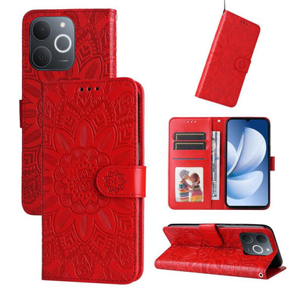 Embossed Sunflower Leather Phone Case, For Realme 16 Pro+ 5G, For Realme 16 Pro 5G, For Realme 15x 5G India / Realme C85 5G, For Realme C85 Pro 4G, For Realme 15T 5G, For Realme Narzo 80 Lite 4G / C71 India, For Realme 15 5G / Realme 15 Pro 5G         ...