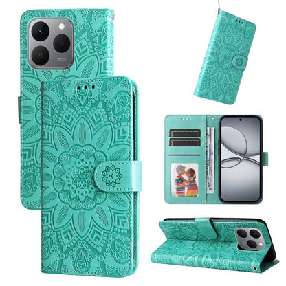 Embossed Sunflower Leather Phone Case, For Realme 16 Pro+ 5G, For Realme 16 Pro 5G, For Realme 15x 5G India / Realme C85 5G, For Realme C85 Pro 4G, For Realme 15T 5G, For Realme Narzo 80 Lite 4G / C71 India, For Realme 15 5G / Realme 15 Pro 5G         ...