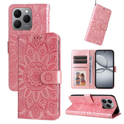 Embossed Sunflower Leather Phone Case, For Realme 16 Pro+ 5G, For Realme 16 Pro 5G, For Realme 15x 5G India / Realme C85 5G, For Realme C85 Pro 4G, For Realme 15T 5G, For Realme Narzo 80 Lite 4G / C71 India, For Realme 15 5G / Realme 15 Pro 5G         ...
