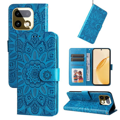 Embossed Sunflower Leather Phone Case, For Realme 16 Pro+ 5G, For Realme 16 Pro 5G, For Realme 15x 5G India / Realme C85 5G, For Realme C85 Pro 4G, For Realme 15T 5G, For Realme Narzo 80 Lite 4G / C71 India, For Realme 15 5G / Realme 15 Pro 5G         ...