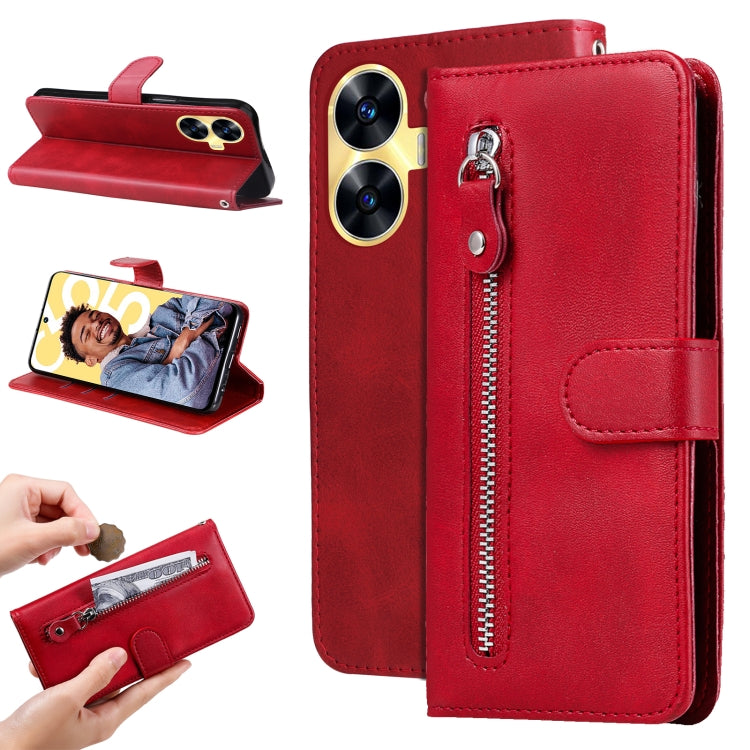Fashion Calf Texture Zipper Leather Phone Case, For Realme C67 4G Global, For Realme C67 5G / 11 5G Taiwan Version, For Realme 11 4G Global, For Realme C53 / Narzo N53, For Realme 11, For Realme 11 Pro / 11 Pro+, For Realme C65 4G, For Realme C55      ...