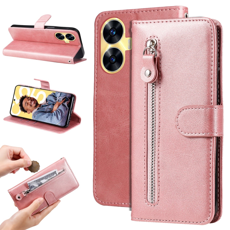 Fashion Calf Texture Zipper Leather Phone Case, For Realme C67 4G Global, For Realme C67 5G / 11 5G Taiwan Version, For Realme 11 4G Global, For Realme C53 / Narzo N53, For Realme 11, For Realme 11 Pro / 11 Pro+, For Realme C65 4G, For Realme C55      ...
