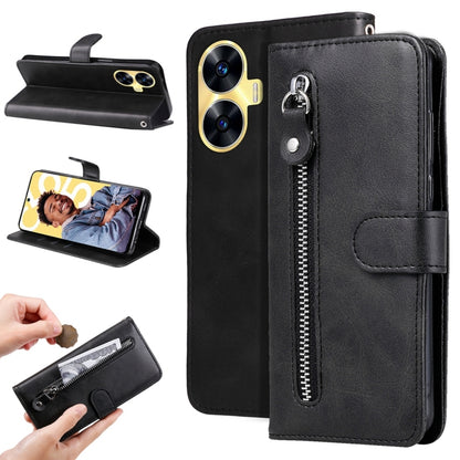 Fashion Calf Texture Zipper Leather Phone Case, For Realme C67 4G Global, For Realme C67 5G / 11 5G Taiwan Version, For Realme 11 4G Global, For Realme C53 / Narzo N53, For Realme 11, For Realme 11 Pro / 11 Pro+, For Realme C65 4G, For Realme C55      ...