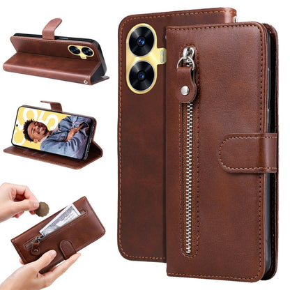 Fashion Calf Texture Zipper Leather Phone Case, For Realme C67 4G Global, For Realme C67 5G / 11 5G Taiwan Version, For Realme 11 4G Global, For Realme C53 / Narzo N53, For Realme 11, For Realme 11 Pro / 11 Pro+, For Realme C65 4G, For Realme C55      ...