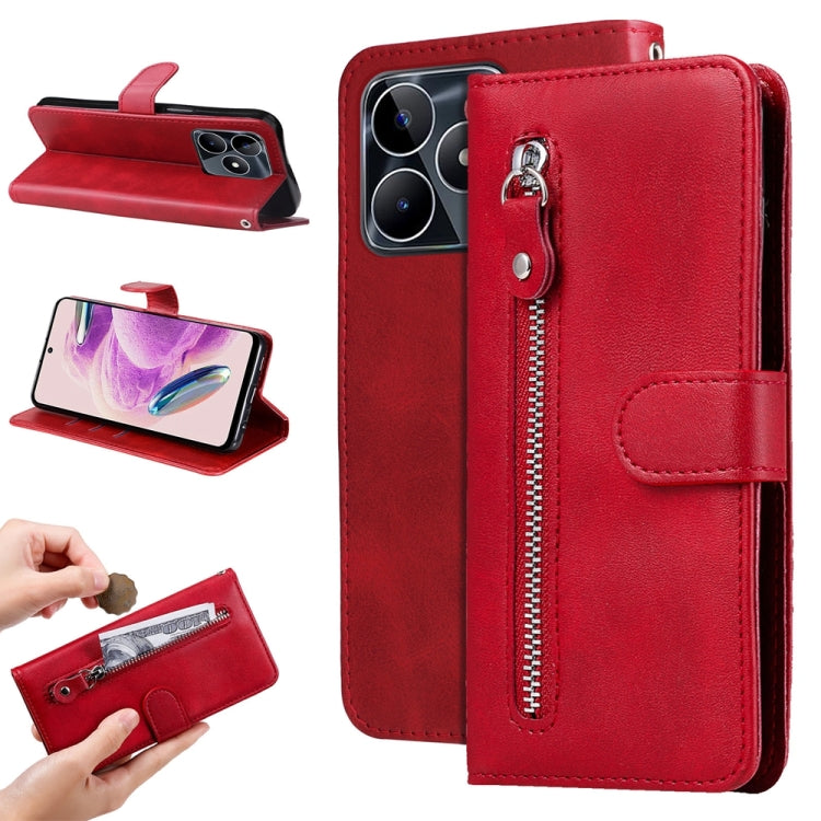 Fashion Calf Texture Zipper Leather Phone Case, For Realme C67 4G Global, For Realme C67 5G / 11 5G Taiwan Version, For Realme 11 4G Global, For Realme C53 / Narzo N53, For Realme 11, For Realme 11 Pro / 11 Pro+, For Realme C65 4G, For Realme C55      ...