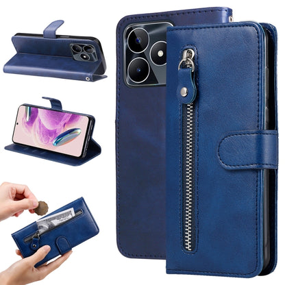 Fashion Calf Texture Zipper Leather Phone Case, For Realme C67 4G Global, For Realme C67 5G / 11 5G Taiwan Version, For Realme 11 4G Global, For Realme C53 / Narzo N53, For Realme 11, For Realme 11 Pro / 11 Pro+, For Realme C65 4G, For Realme C55      ...