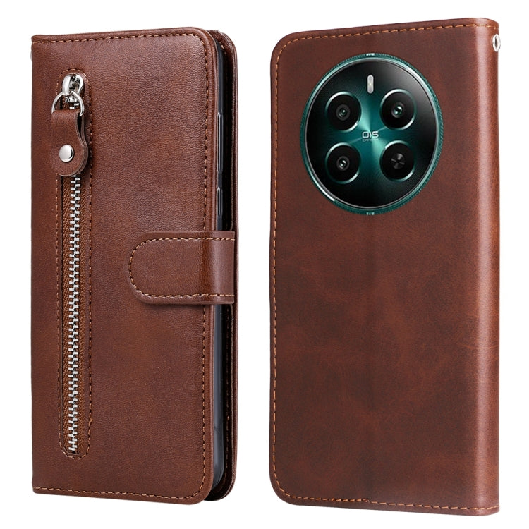Fashion Calf Texture Zipper Leather Phone Case, For Realme 16 Pro+ 5G, For Realme 16 Pro 5G, For Realme 15x 5G India / Realme C85 5G, For Realme C85 Pro 4G, For Realme 15T 5G, For Realme Narzo 80 Lite 4G / C71 India, For Realme 15 5G / Realme 15 Pro 5G...