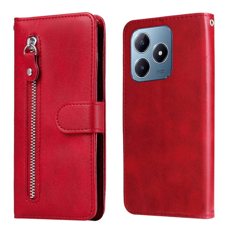 Fashion Calf Texture Zipper Leather Phone Case, For Realme 16 Pro+ 5G, For Realme 16 Pro 5G, For Realme 15x 5G India / Realme C85 5G, For Realme C85 Pro 4G, For Realme 15T 5G, For Realme Narzo 80 Lite 4G / C71 India, For Realme 15 5G / Realme 15 Pro 5G...