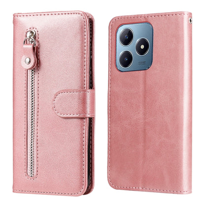 Fashion Calf Texture Zipper Leather Phone Case, For Realme 16 Pro+ 5G, For Realme 16 Pro 5G, For Realme 15x 5G India / Realme C85 5G, For Realme C85 Pro 4G, For Realme 15T 5G, For Realme Narzo 80 Lite 4G / C71 India, For Realme 15 5G / Realme 15 Pro 5G...