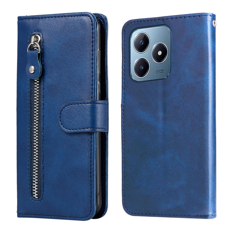 Fashion Calf Texture Zipper Leather Phone Case, For Realme 16 Pro+ 5G, For Realme 16 Pro 5G, For Realme 15x 5G India / Realme C85 5G, For Realme C85 Pro 4G, For Realme 15T 5G, For Realme Narzo 80 Lite 4G / C71 India, For Realme 15 5G / Realme 15 Pro 5G...