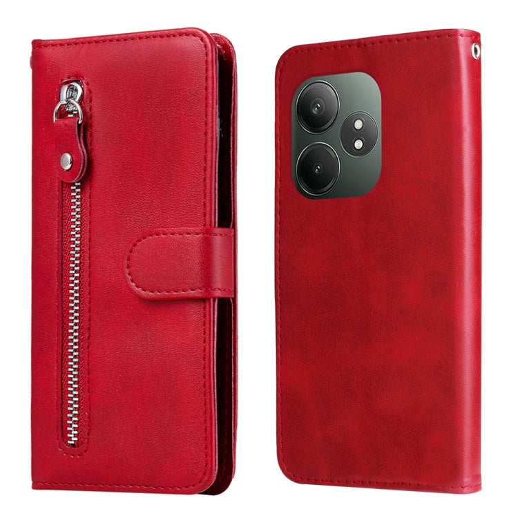 Fashion Calf Texture Zipper Leather Phone Case, For Realme 16 Pro+ 5G, For Realme 16 Pro 5G, For Realme 15x 5G India / Realme C85 5G, For Realme C85 Pro 4G, For Realme 15T 5G, For Realme Narzo 80 Lite 4G / C71 India, For Realme 15 5G / Realme 15 Pro 5G...