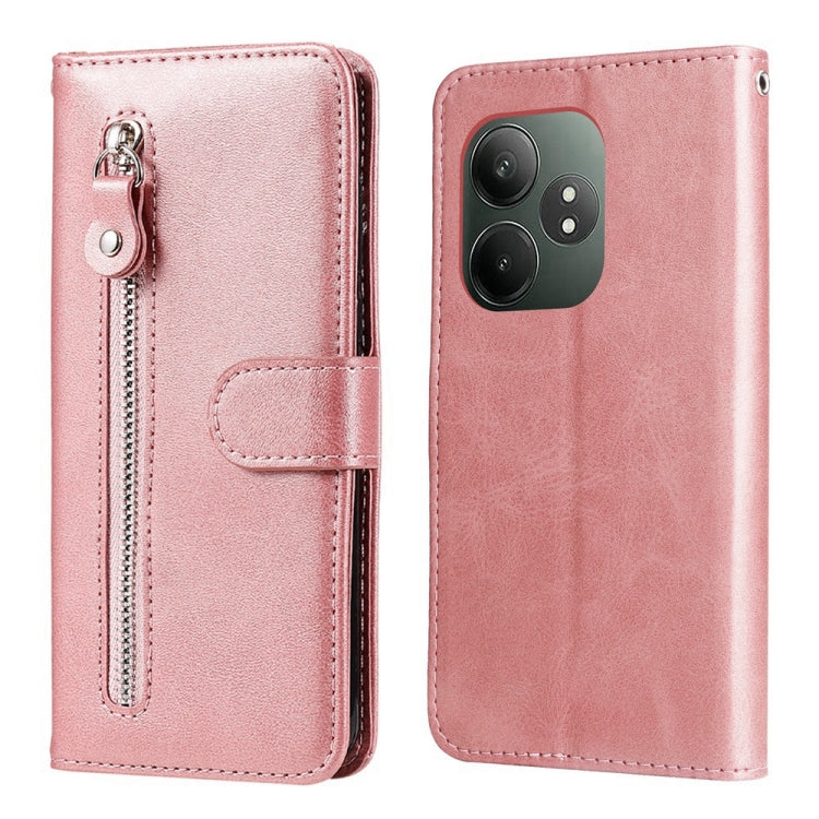 Fashion Calf Texture Zipper Leather Phone Case, For Realme 16 Pro+ 5G, For Realme 16 Pro 5G, For Realme 15x 5G India / Realme C85 5G, For Realme C85 Pro 4G, For Realme 15T 5G, For Realme Narzo 80 Lite 4G / C71 India, For Realme 15 5G / Realme 15 Pro 5G...