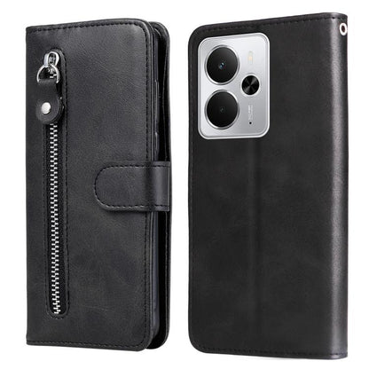 Fashion Calf Texture Zipper Leather Phone Case, For Realme 16 Pro+ 5G, For Realme 16 Pro 5G, For Realme 15x 5G India / Realme C85 5G, For Realme C85 Pro 4G, For Realme 15T 5G, For Realme Narzo 80 Lite 4G / C71 India, For Realme 15 5G / Realme 15 Pro 5G...