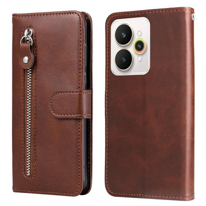 Fashion Calf Texture Zipper Leather Phone Case, For Realme 16 Pro+ 5G, For Realme 16 Pro 5G, For Realme 15x 5G India / Realme C85 5G, For Realme C85 Pro 4G, For Realme 15T 5G, For Realme Narzo 80 Lite 4G / C71 India, For Realme 15 5G / Realme 15 Pro 5G...