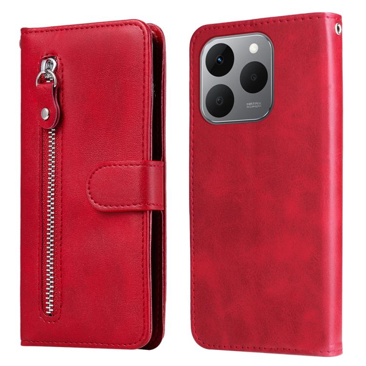 Fashion Calf Texture Zipper Leather Phone Case, For Realme 16 Pro+ 5G, For Realme 16 Pro 5G, For Realme 15x 5G India / Realme C85 5G, For Realme C85 Pro 4G, For Realme 15T 5G, For Realme Narzo 80 Lite 4G / C71 India, For Realme 15 5G / Realme 15 Pro 5G...