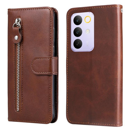 Fashion Calf Texture Zipper Leather Phone Case, For Realme 16 Pro+ 5G, For Realme 16 Pro 5G, For Realme 15x 5G India / Realme C85 5G, For Realme C85 Pro 4G, For Realme 15T 5G, For Realme Narzo 80 Lite 4G / C71 India, For Realme 15 5G / Realme 15 Pro 5G...