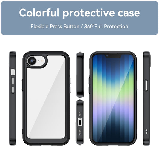 Colorful Series Acrylic + TPU Phone Case, For iPhone 17e / 16e, For iPhone 16 Pro Max, For iPhone 16 Pro, For iPhone 16 Plus, For iPhone 16, For iPhone 15 Pro Max, For iPhone 15 Pro, For iPhone 15 Plus, For iPhone 15