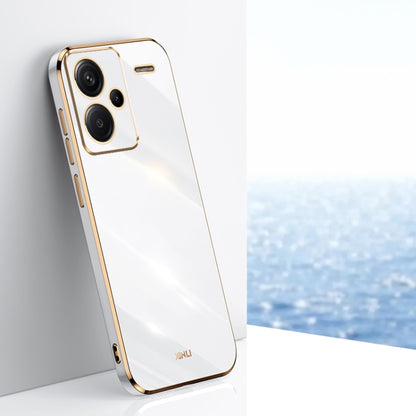 XINLI Straight Edge 6D Electroplate TPU Phone Case, For Redmi Note 14 Pro 4G Global, For Redmi Note 14 4G 163.25mm, For Redmi Note 14 5G Global, For Redmi 14 4G, For Xiaomi Redmi Note 13 Pro 4G, For Xiaomi Redmi Note 13 4G, For Xiaomi Redmi 13C 5G�����...