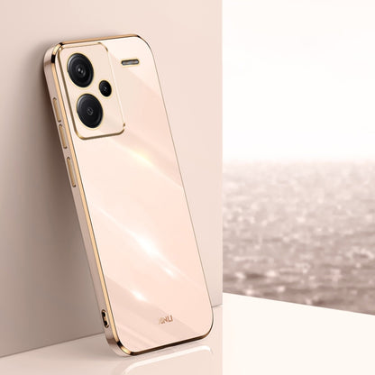 XINLI Straight Edge 6D Electroplate TPU Phone Case, For Redmi Note 14 5G Global, For Redmi 14 4G, For Xiaomi Redmi Note 13 Pro 4G, For Xiaomi Redmi Note 13 4G, For Xiaomi Redmi 13C 5G, For Xiaomi Redmi K70E, For Xiaomi 14 Pro, For Xiaomi 14            ...