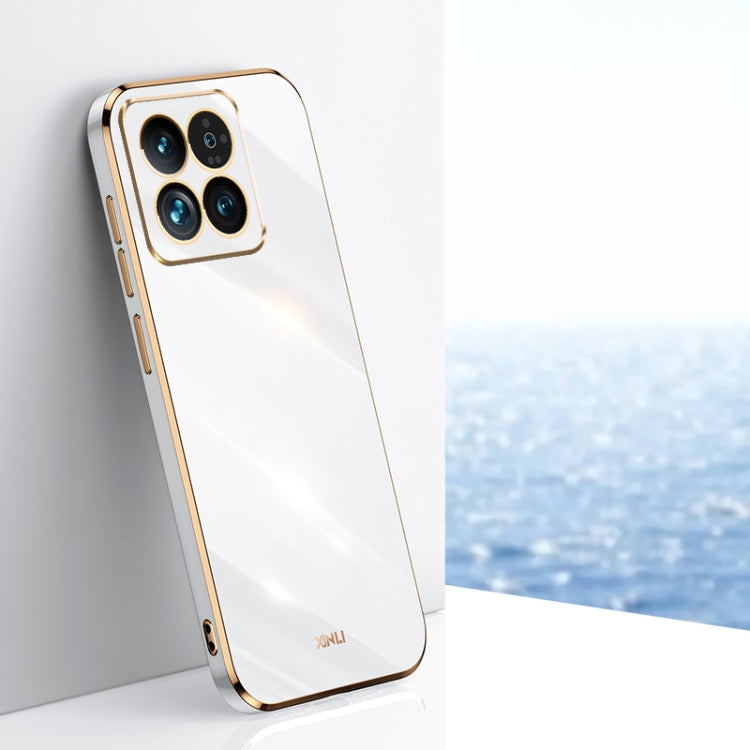 XINLI Straight Edge 6D Electroplate TPU Phone Case