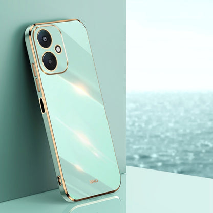 XINLI Straight Edge 6D Electroplate TPU Phone Case, For Redmi Note 14 Pro 4G Global, For Redmi Note 14 4G 163.25mm, For Redmi Note 14 5G Global, For Redmi 14 4G, For Xiaomi Redmi Note 13 Pro 4G, For Xiaomi Redmi Note 13 4G, For Xiaomi Redmi 13C 5G�����...