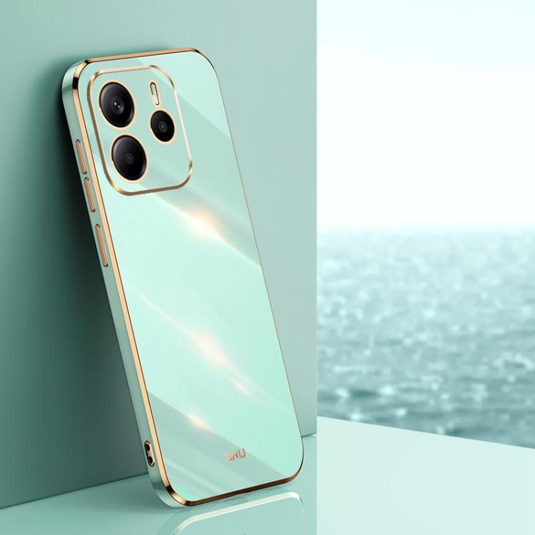 XINLI Straight Edge 6D Electroplate TPU Phone Case, For Redmi Note 14 5G Global, For Redmi 14 4G, For Xiaomi Redmi Note 13 Pro 4G, For Xiaomi Redmi Note 13 4G, For Xiaomi Redmi 13C 5G, For Xiaomi Redmi K70E, For Xiaomi 14 Pro, For Xiaomi 14            ...