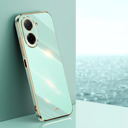 XINLI Straight Edge 6D Electroplate TPU Phone Case