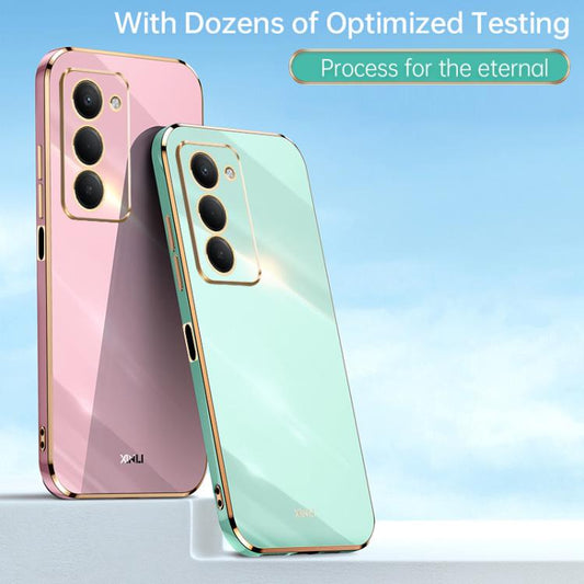 XINLI Straight Edge 6D Electroplate TPU Phone Case