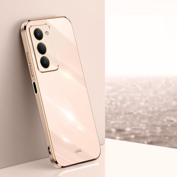 XINLI Straight Edge 6D Electroplate TPU Phone Case