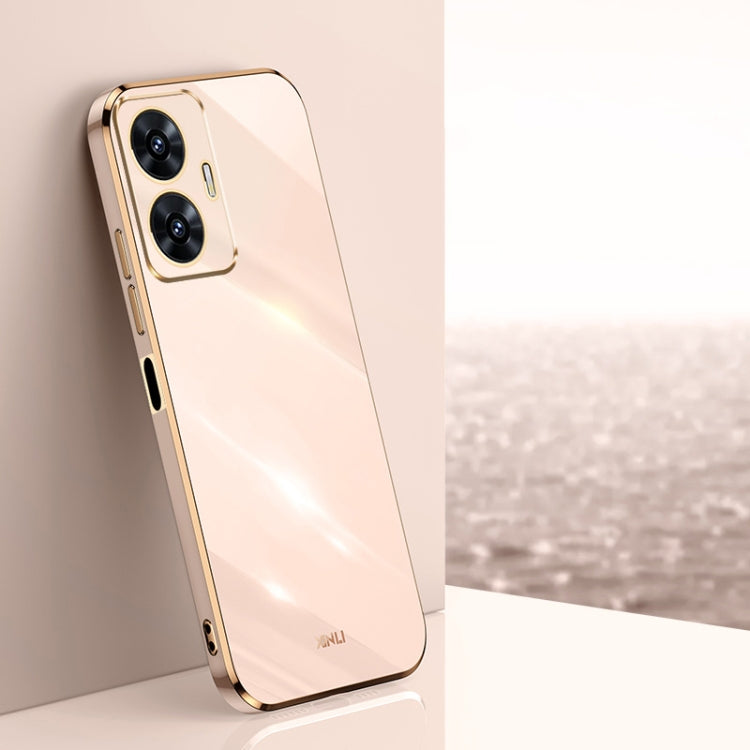 XINLI Straight 6D Plating Gold Edge TPU Phone Case, For Realme GT 7 Pro 5G, For Realme Note 60 4G, For Realme 13 Pro Global, For Realme 11 5G, For Realme C53 2023, For Realme 11 Pro+ 5G, For Realme GT Neo5 SE, For Realme C55
