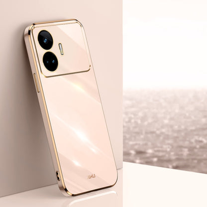 XINLI Straight 6D Plating Gold Edge TPU Phone Case, For Realme GT 7 Pro 5G, For Realme Note 60 4G, For Realme 13 Pro Global, For Realme 11 5G, For Realme C53 2023, For Realme 11 Pro+ 5G, For Realme GT Neo5 SE, For Realme C55