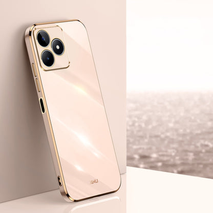 XINLI Straight 6D Plating Gold Edge TPU Phone Case, For Realme GT 7 Pro 5G, For Realme Note 60 4G, For Realme 13 Pro Global, For Realme 11 5G, For Realme C53 2023, For Realme 11 Pro+ 5G, For Realme GT Neo5 SE, For Realme C55