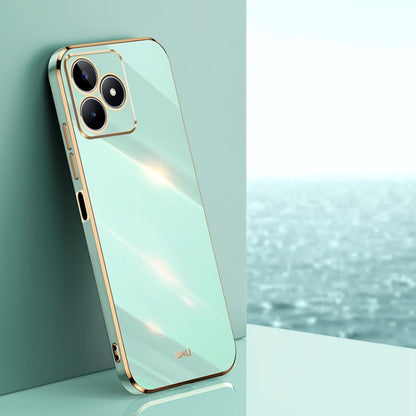 XINLI Straight 6D Plating Gold Edge TPU Phone Case, For Realme GT 7 Pro 5G, For Realme Note 60 4G, For Realme 13 Pro Global, For Realme 11 5G, For Realme C53 2023, For Realme 11 Pro+ 5G, For Realme GT Neo5 SE, For Realme C55