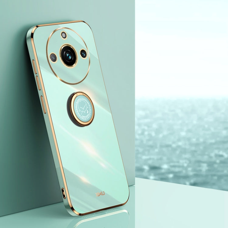 XINLI Straight Edge 6D Electroplate TPU Phone Case with Ring Holder, For Realme GT 8 Pro 5G, For Realme 15 5G Global, For Realme 14 5G Global, For Realme Neo7X, For Realme Neo7 SE, For Realme14 Pro+, For Realme C75, For Realme GT 7 Pro 5G              ...