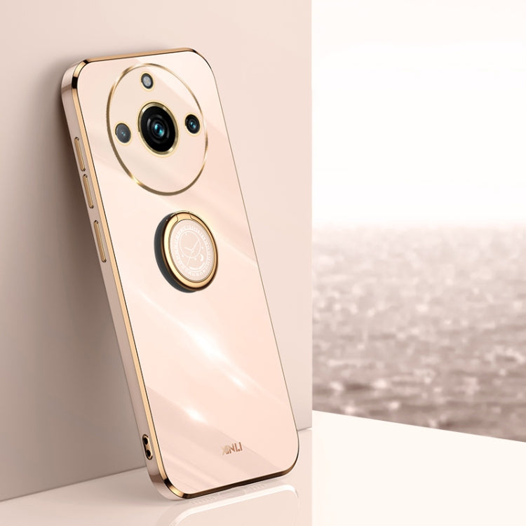XINLI Straight Edge 6D Electroplate TPU Phone Case with Ring Holder, For Realme GT 8 Pro 5G, For Realme 15 5G Global, For Realme 14 5G Global, For Realme Neo7X, For Realme Neo7 SE, For Realme14 Pro+, For Realme C75, For Realme GT 7 Pro 5G              ...