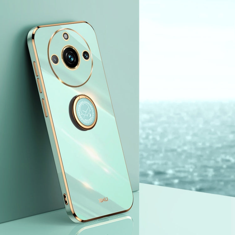 XINLI Straight Edge 6D Electroplate TPU Phone Case with Ring Holder, For Realme GT 8 Pro 5G, For Realme 15 5G Global, For Realme 14 5G Global, For Realme Neo7X, For Realme Neo7 SE, For Realme14 Pro+, For Realme C75, For Realme GT 7 Pro 5G              ...