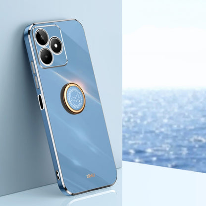 XINLI Straight Edge 6D Electroplate TPU Phone Case with Ring Holder, For Realme GT 8 Pro 5G, For Realme 15 5G Global, For Realme 14 5G Global, For Realme Neo7X, For Realme Neo7 SE, For Realme14 Pro+, For Realme C75, For Realme GT 7 Pro 5G              ...