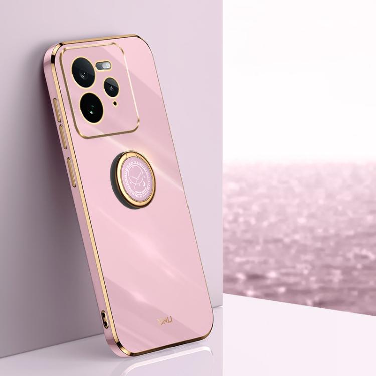 XINLI Straight Edge 6D Electroplate TPU Phone Case with Ring Holder, For Realme GT 8 Pro 5G, For Realme 15 5G Global, For Realme 14 5G Global, For Realme Neo7X, For Realme Neo7 SE, For Realme14 Pro+, For Realme C75, For Realme GT 7 Pro 5G              ...