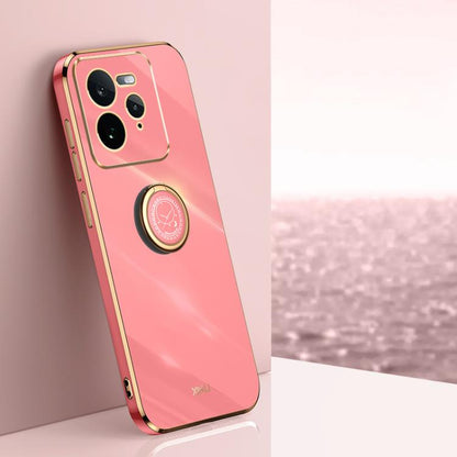 XINLI Straight Edge 6D Electroplate TPU Phone Case with Ring Holder, For Realme GT 8 Pro 5G, For Realme 15 5G Global, For Realme 14 5G Global, For Realme Neo7X, For Realme Neo7 SE, For Realme14 Pro+, For Realme C75, For Realme GT 7 Pro 5G              ...
