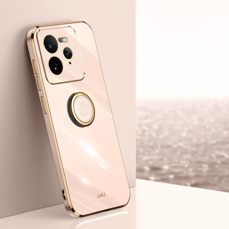 XINLI Straight Edge 6D Electroplate TPU Phone Case with Ring Holder, For Realme GT 8 Pro 5G, For Realme 15 5G Global, For Realme 14 5G Global, For Realme Neo7X, For Realme Neo7 SE, For Realme14 Pro+, For Realme C75, For Realme GT 7 Pro 5G              ...