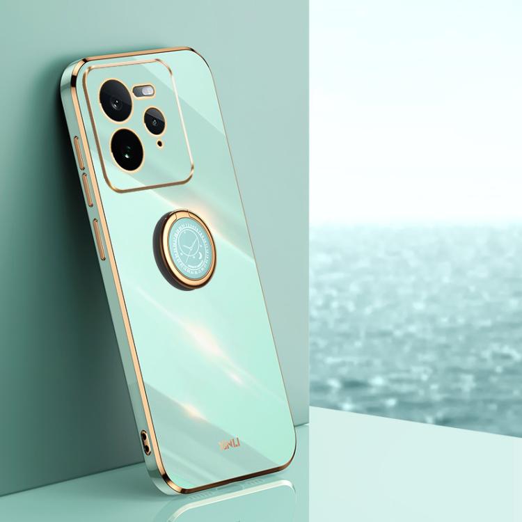 XINLI Straight Edge 6D Electroplate TPU Phone Case with Ring Holder, For Realme GT 8 Pro 5G, For Realme 15 5G Global, For Realme 14 5G Global, For Realme Neo7X, For Realme Neo7 SE, For Realme14 Pro+, For Realme C75, For Realme GT 7 Pro 5G              ...